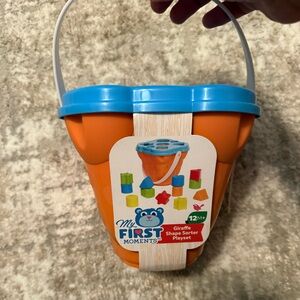 Orange and Blue Giraffe Shape Sorter Playset-NWT